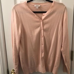Pink LOFT Outlet cardigan